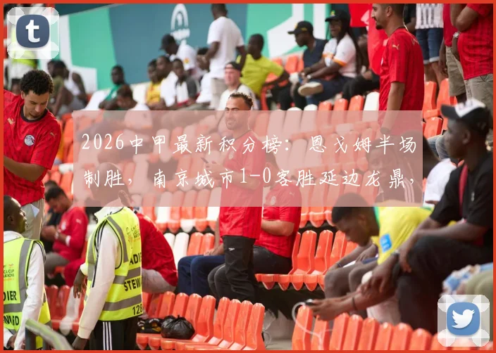 2026中甲最新积分榜:恩戈姆半场制胜,南京城市1-0客胜延边龙鼎,联赛排名有何变化?